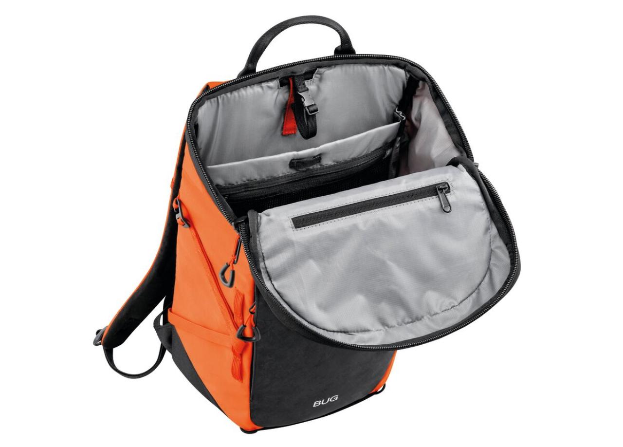 BUG ORANGE lezecký batoh 18L Petzl oranžový
