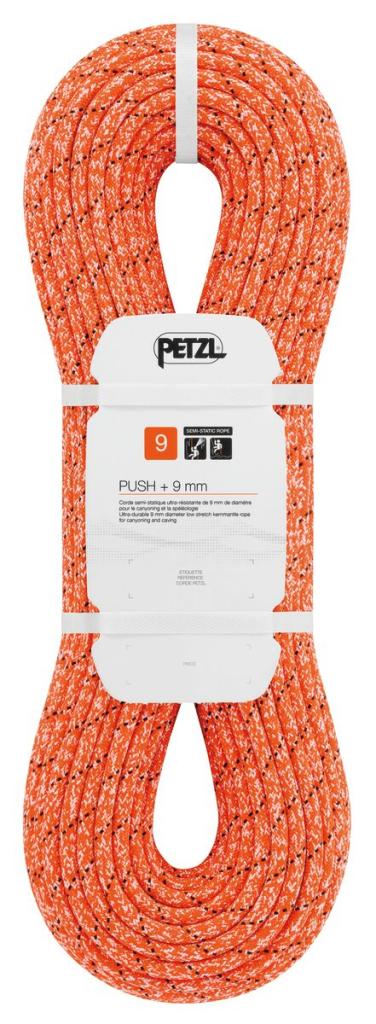 PUSH +9 mm ORANGE 40 m oranžové lano