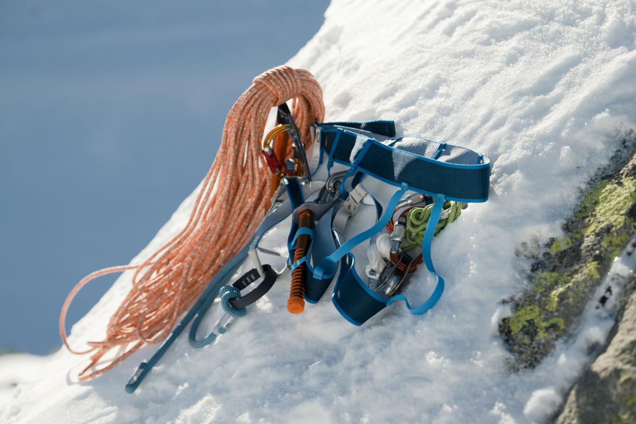 ALTITUDE L/XL skialpinistický úvazek tyrkysový