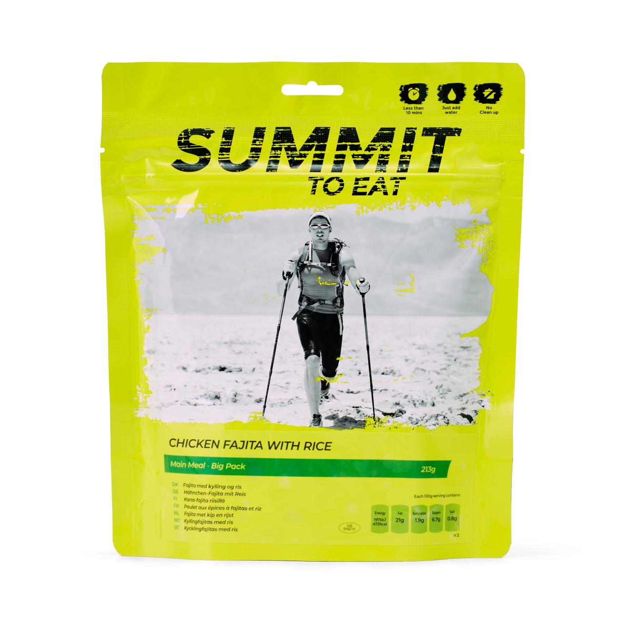 CHICKEN FAJITA WITH RICE Big Pack Kuře Fajita s rýží 213g/1005kcal