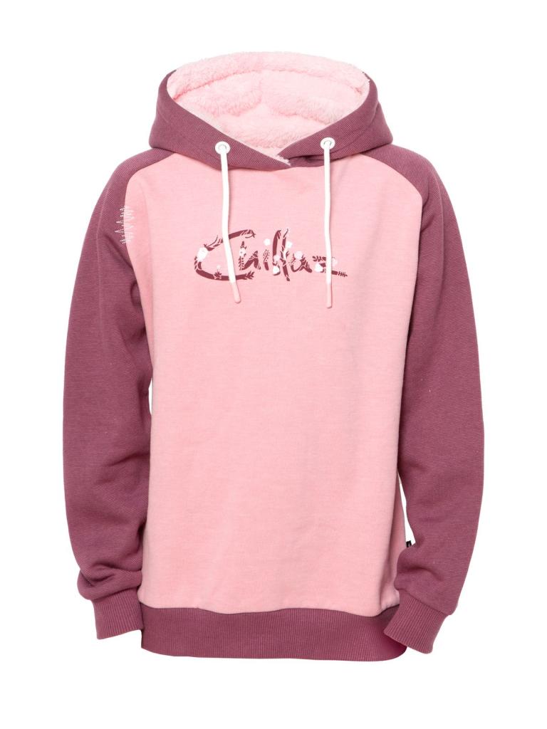 CHILLAZ LOGO-ROSE/DARK BORDEAUX-128 dětská mikina růžovofialová