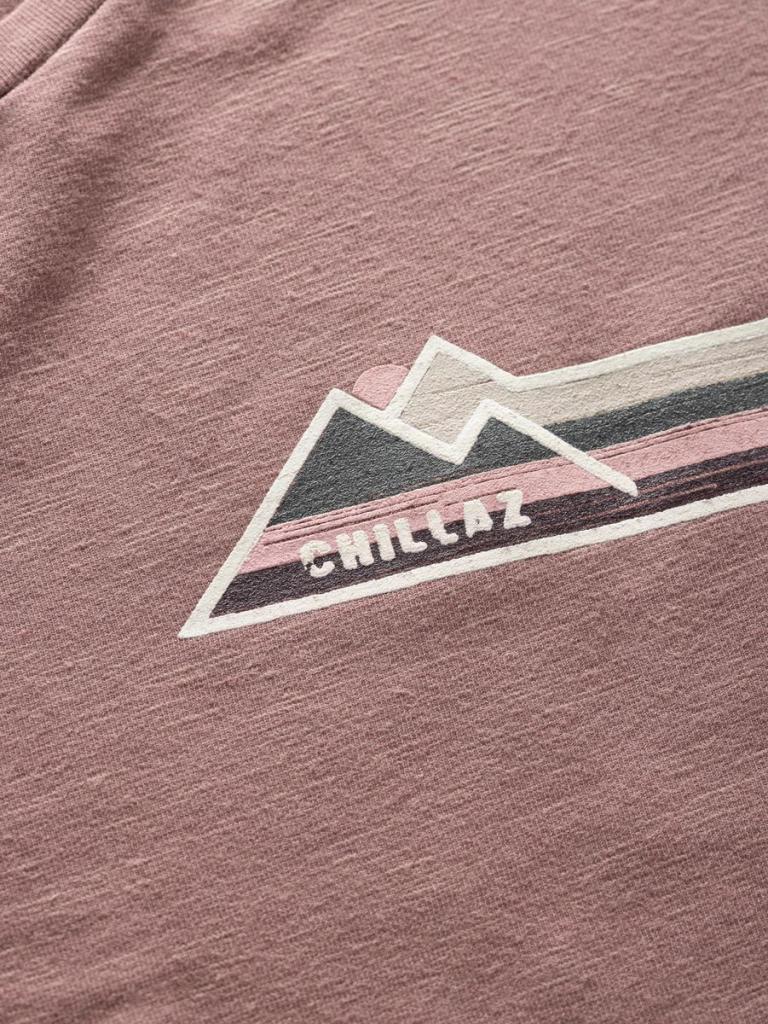 CALANQUES  MOUNTAIN STRIPES-WINE-M pánské tílko vínové