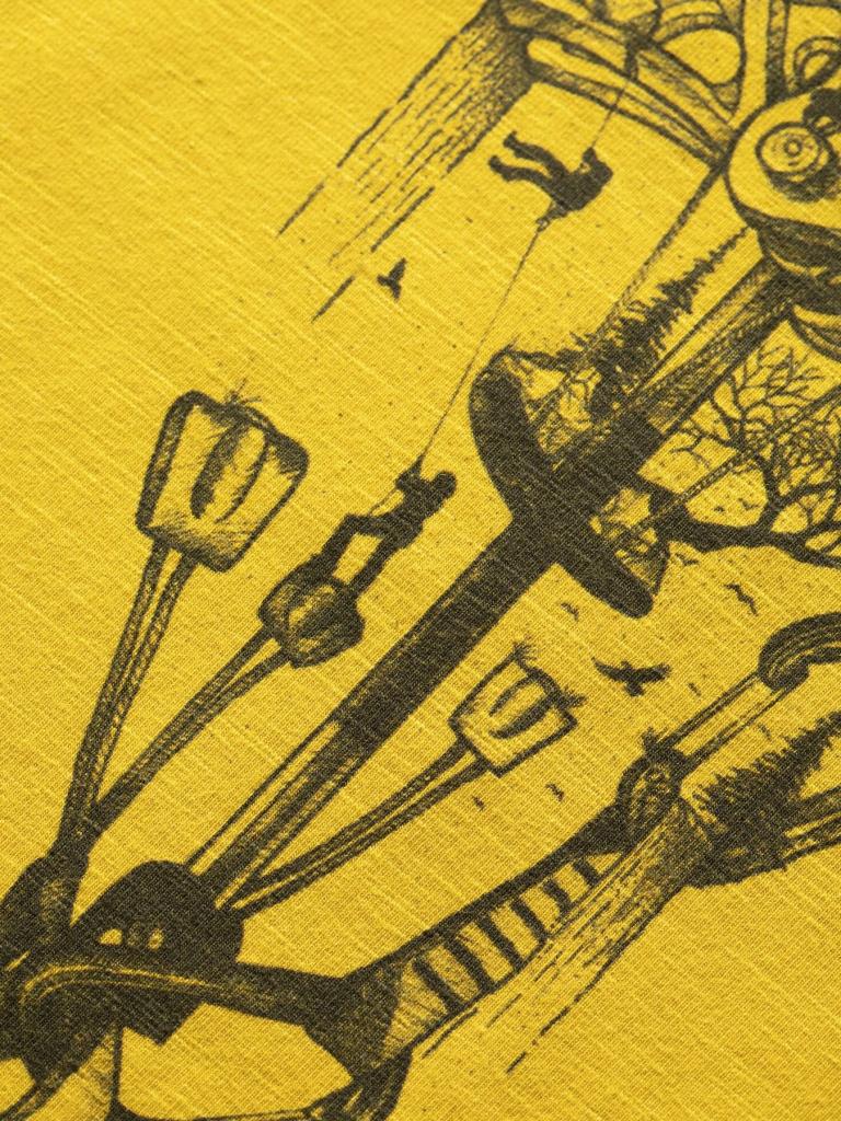 FRIEND-SUNFLOWER-M pánské tričko žluté