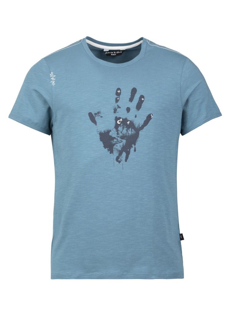 HAND-LIGHT BLUE-M pánské tričko světle modré