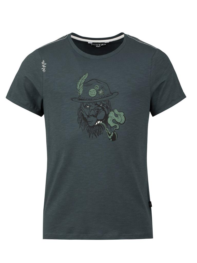 LION-DARK GREEN-M pánské tričko tmavě zelené