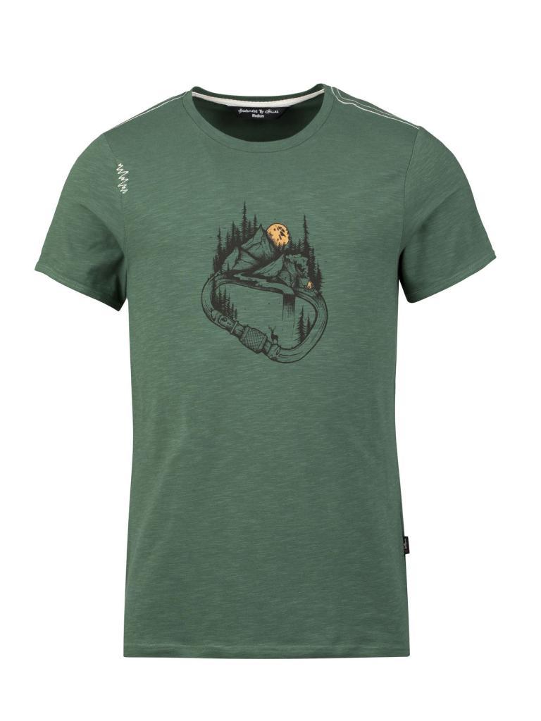 CARABINER FOREST-GREEN-M pánské tričko zelené