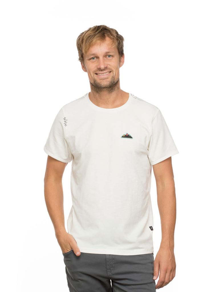 MOUNTAIN PATCH-WHITE-M pánské tričko bílé