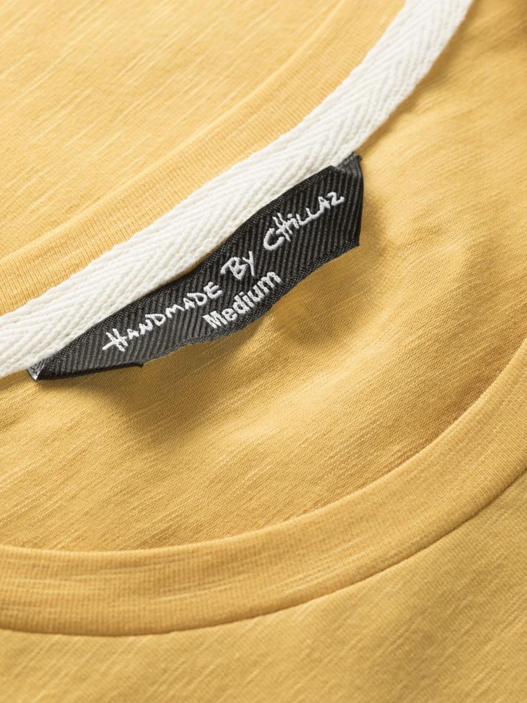 MOUNTAIN PATCH-YELLOW-M pánské tričko žluté