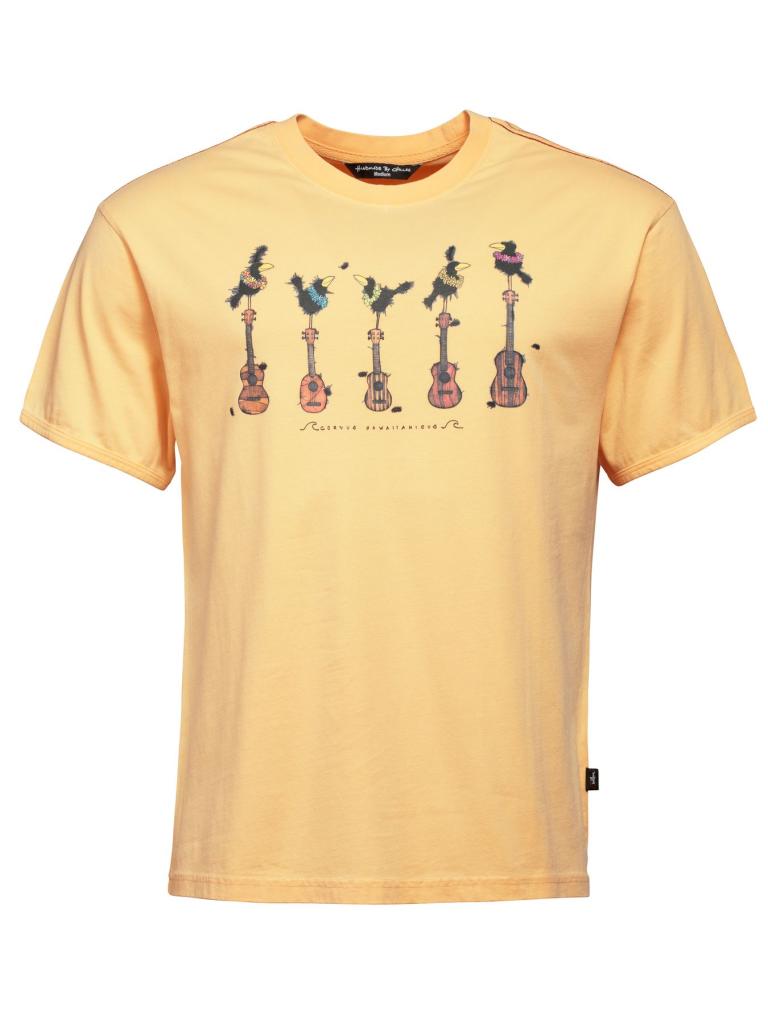 HAWAIIAN CORVUS-YELLOW-L pánské tričko žluté
