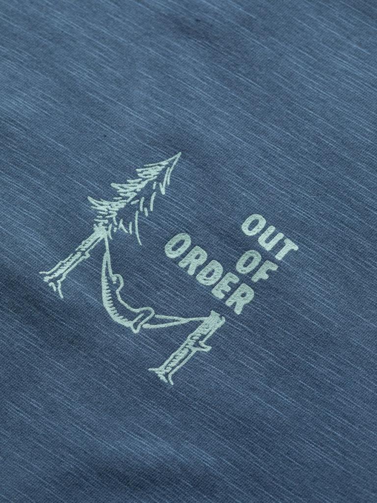 OUT OF ORDER-DARK BLUE-M pánské tričko tmavě modré