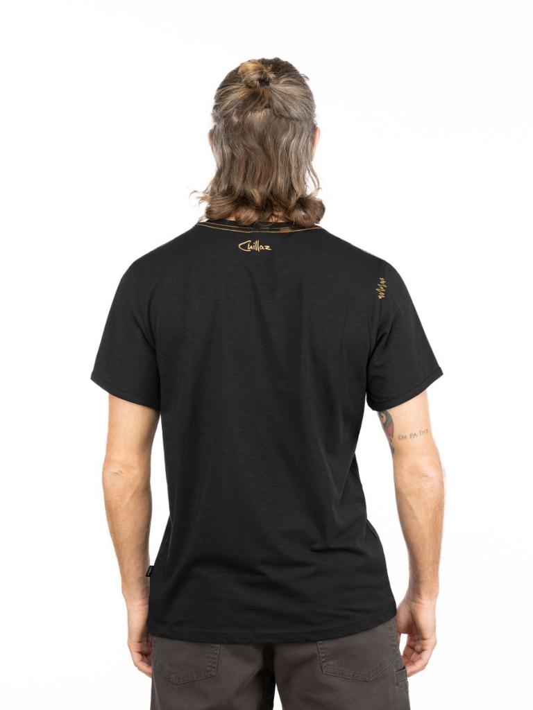 CHILLAZ TIME TO CHILL-BLACK-M pánské tričko černé