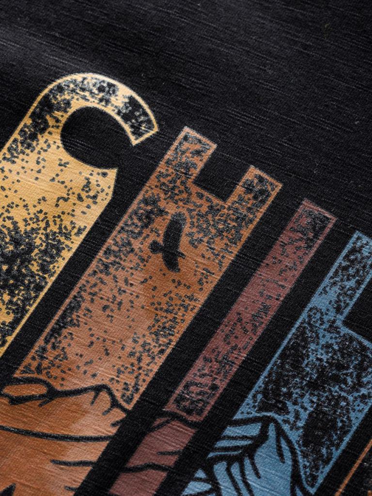 CHILLAZ TIME TO CHILL-BLACK-M pánské tričko černé