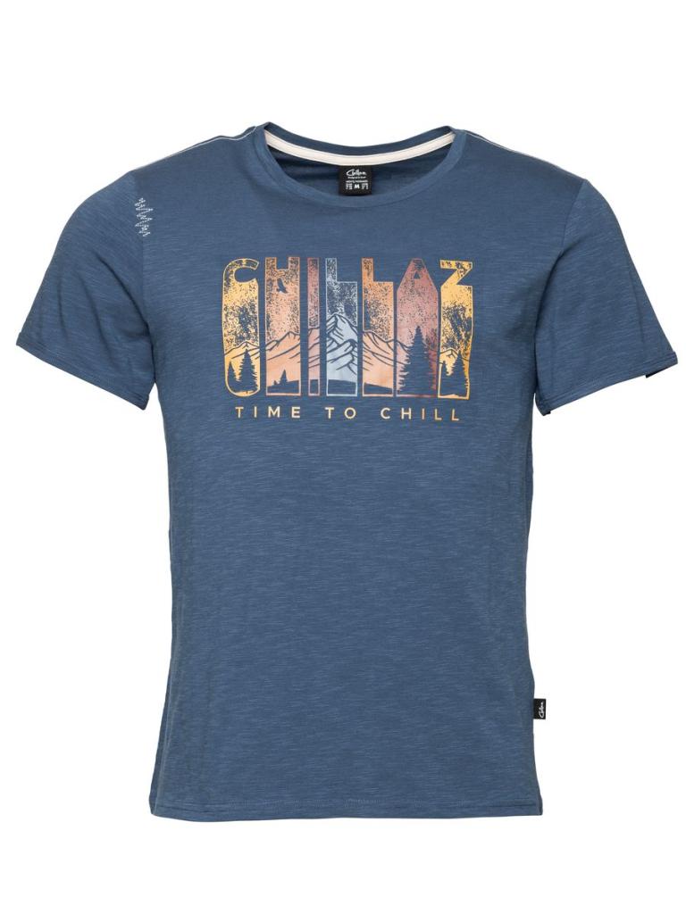 CHILLAZ TIME TO CHILL-DARK BLUE-M pánské tričko tmavě modré