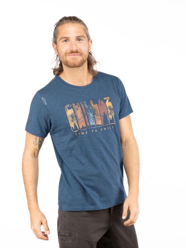 CHILLAZ TIME TO CHILL-DARK BLUE-M pánské tričko tmavě modré