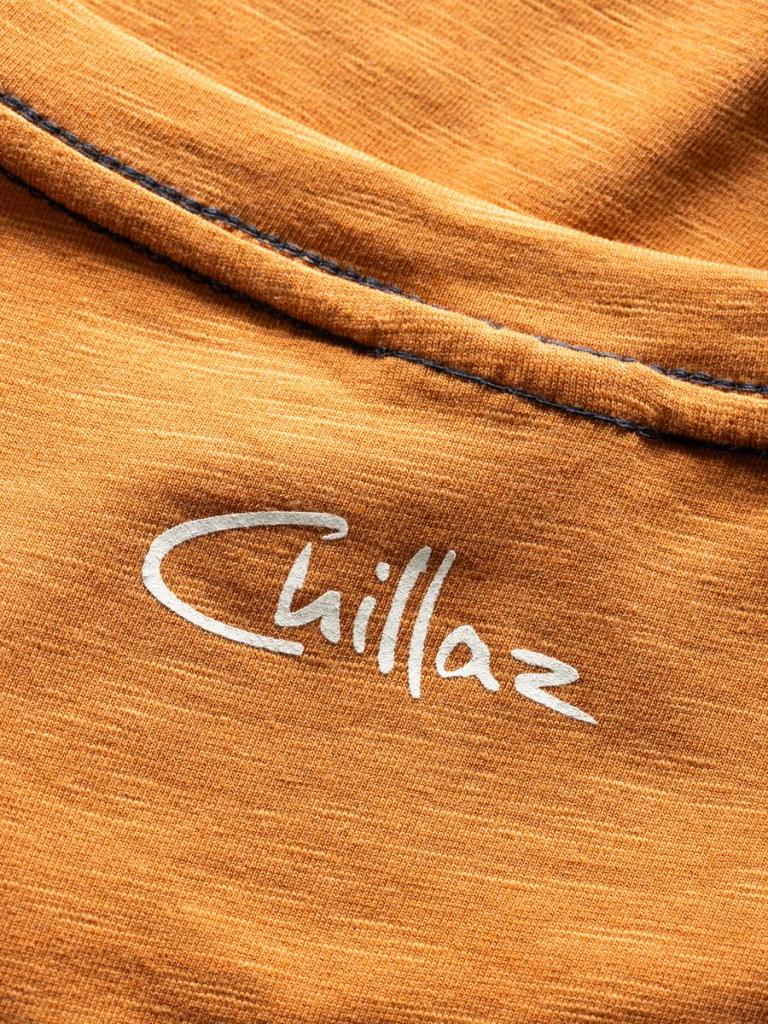 CHILLAZ TIME TO CHILL-ORANGE BROWN-M pánské tričko oranžovo hnědé