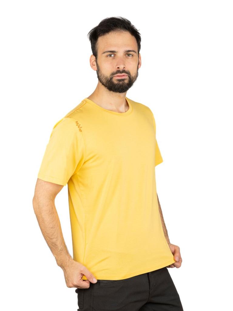 BOZEN CARABINER-YELLOW-M pánské tričko žluté