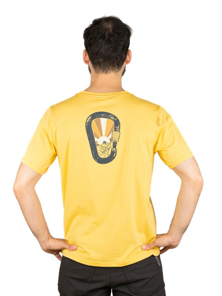 BOZEN CARABINER-YELLOW-M pánské tričko žluté