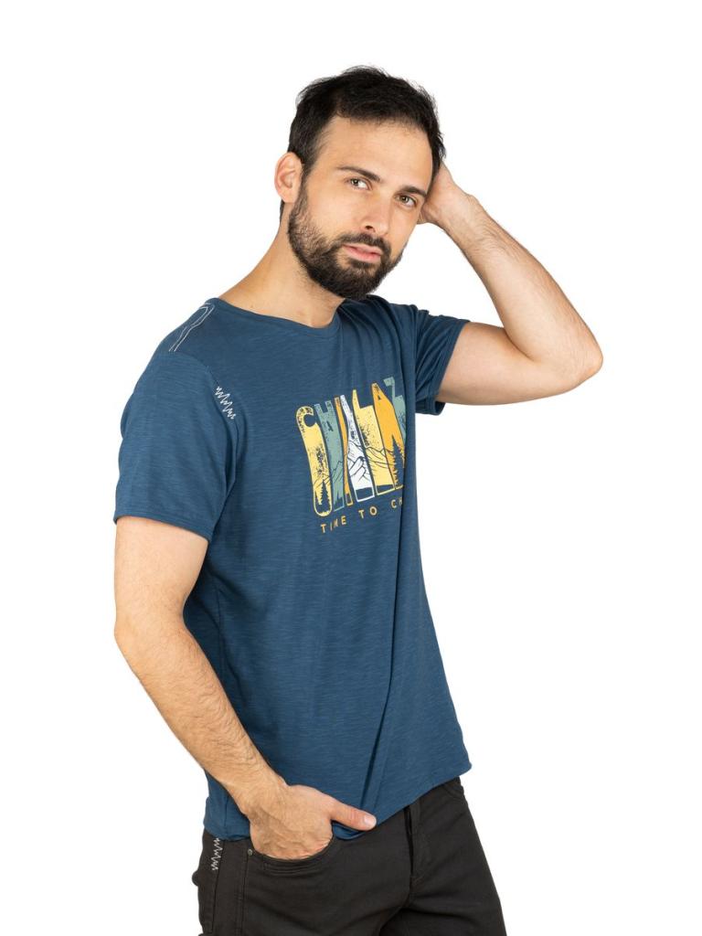 INNSBRUCK TIME TO CHILL-DARK BLUE-M pánské tričko tmavě modré
