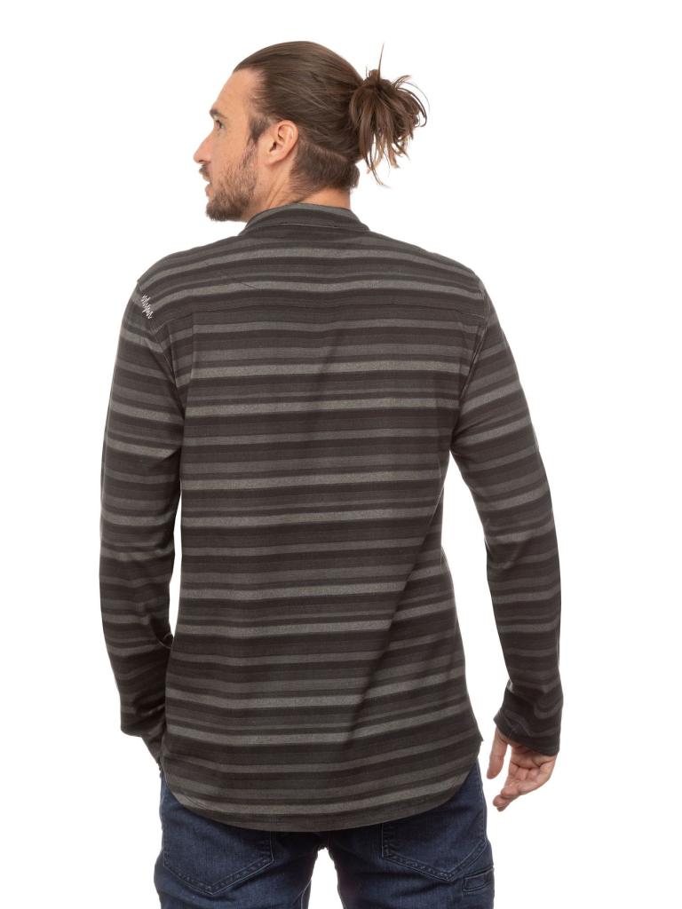 HIAS-BLACK STRIPES-L-pánská-košile-černé pruhované