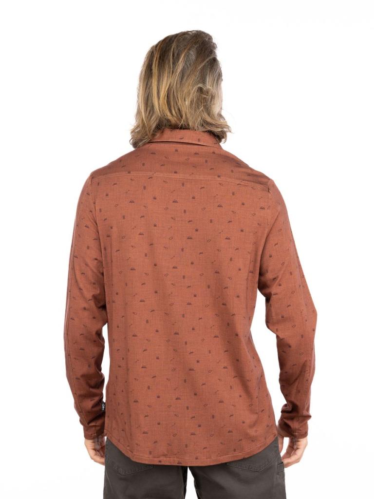 SEBASTIAN 2.0-BRICK-M pánská košile cihlová