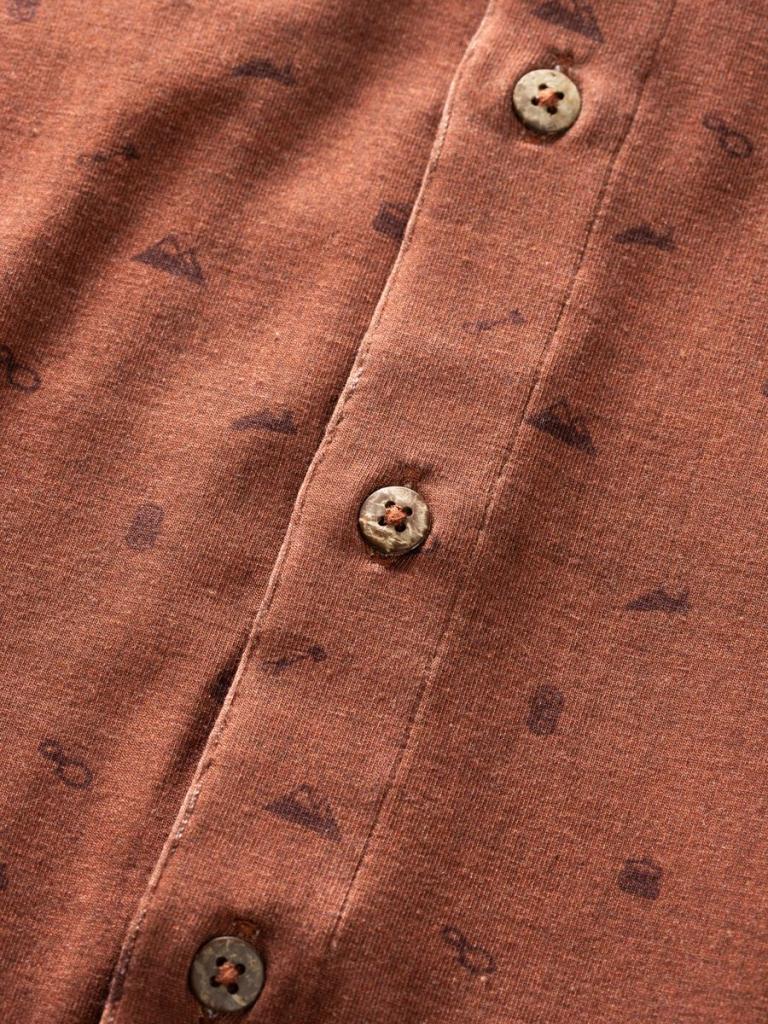 SEBASTIAN 2.0-BRICK-M pánská košile cihlová