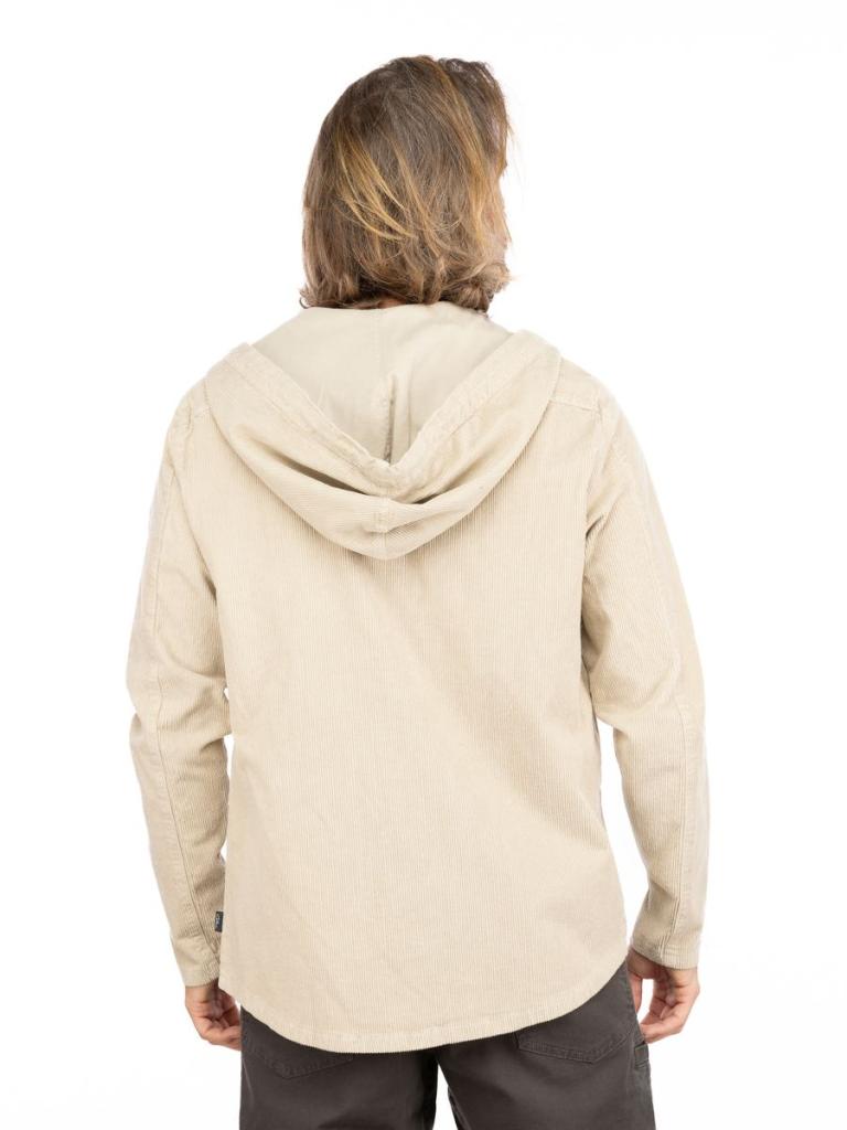 PEAK DISTRICT-DARK SAND-M pánská košile tmavě písková