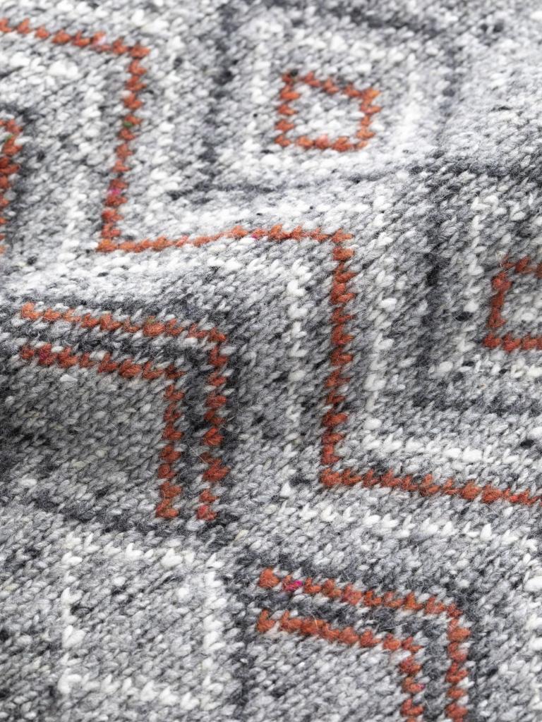 SELFOSS-GREY MELANGE-M pánský svetr šedý