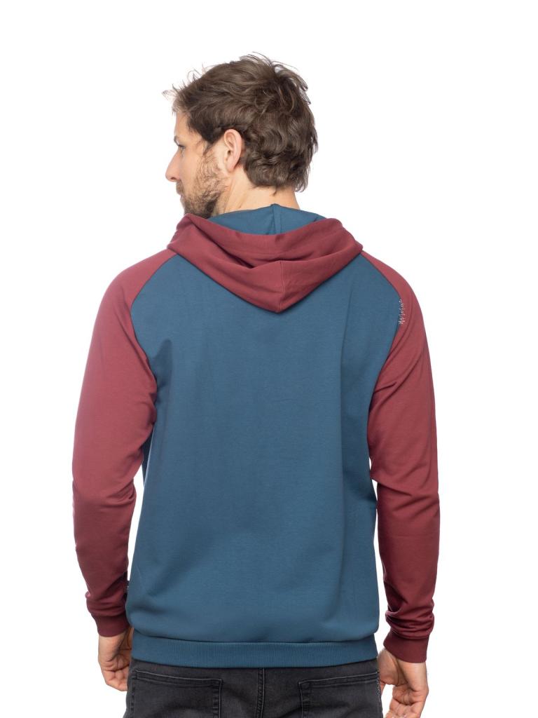 TEGERNSEE 2.0-DARK BLUE / DARK RED-XL pánská bunda tmavě modrá a červená