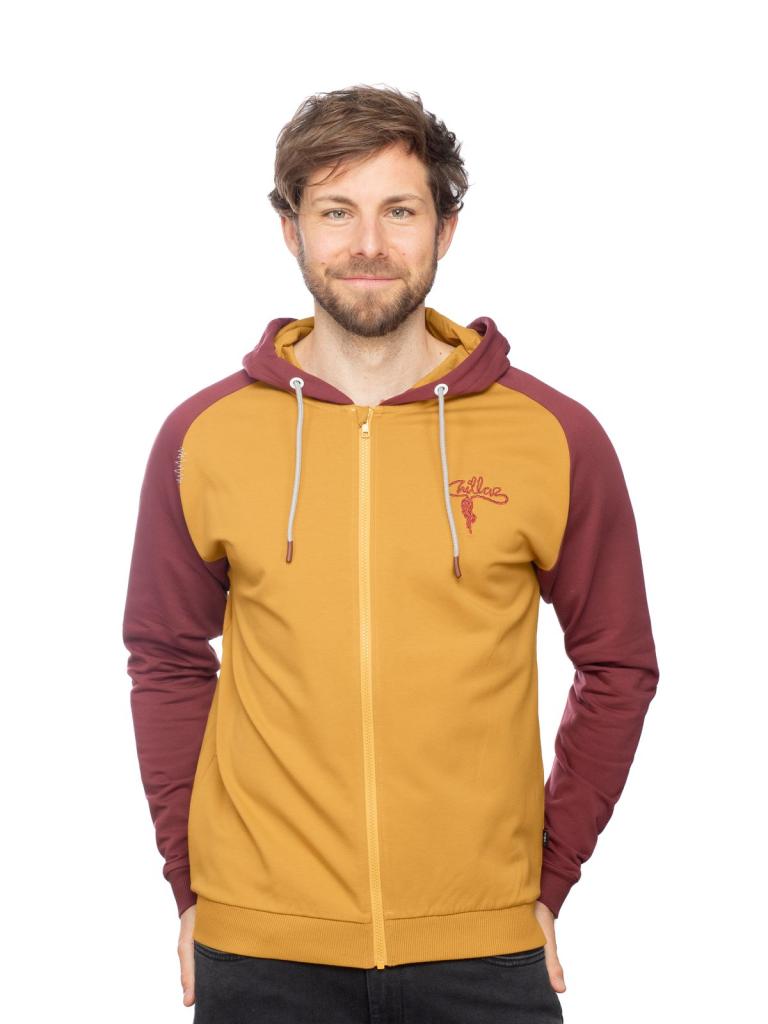 TEGERNSEE 2.0-CURRY / DARK RED-4XL pánská bunda kari a tmavě červená