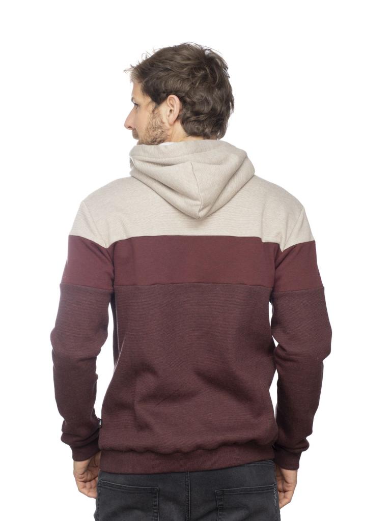 VAASA-DARK RED / BEIGE-XXL pánská bunda tmavě červená s béžovou