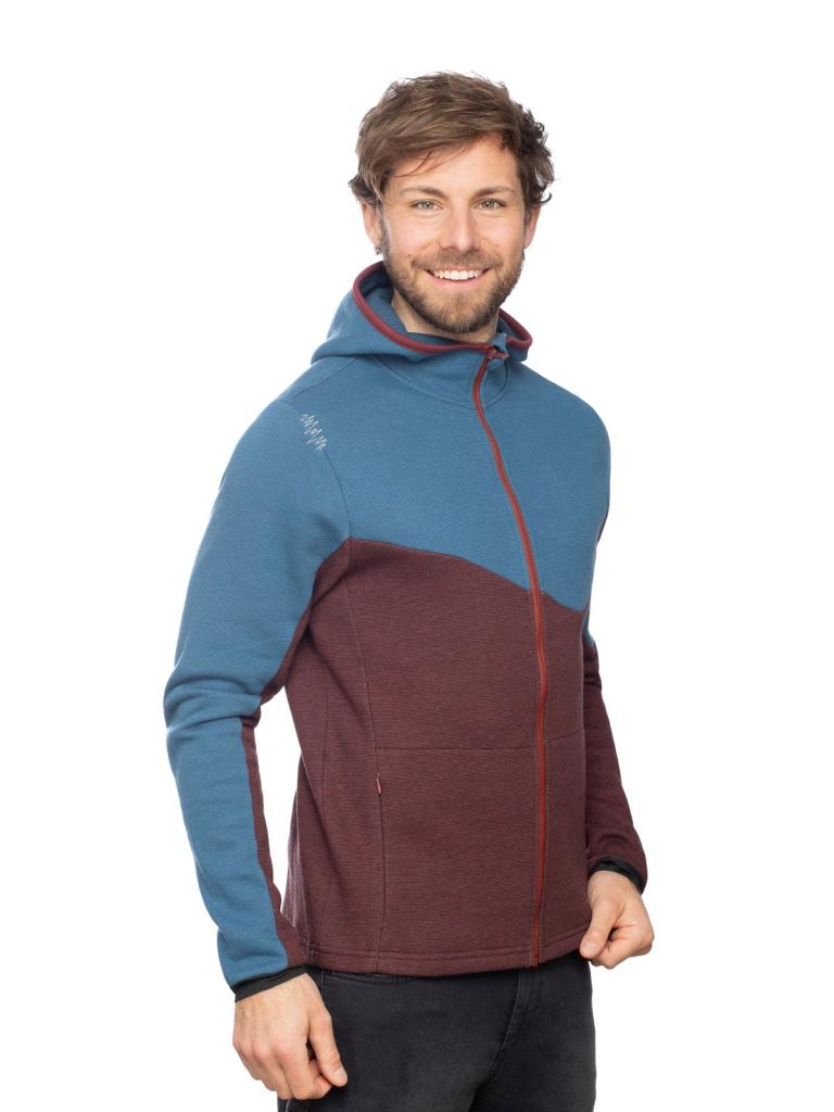 MOUNTY 2.0-DARK RED / DARK BLUE-XS pánská bunda tmavě červená a modrá 