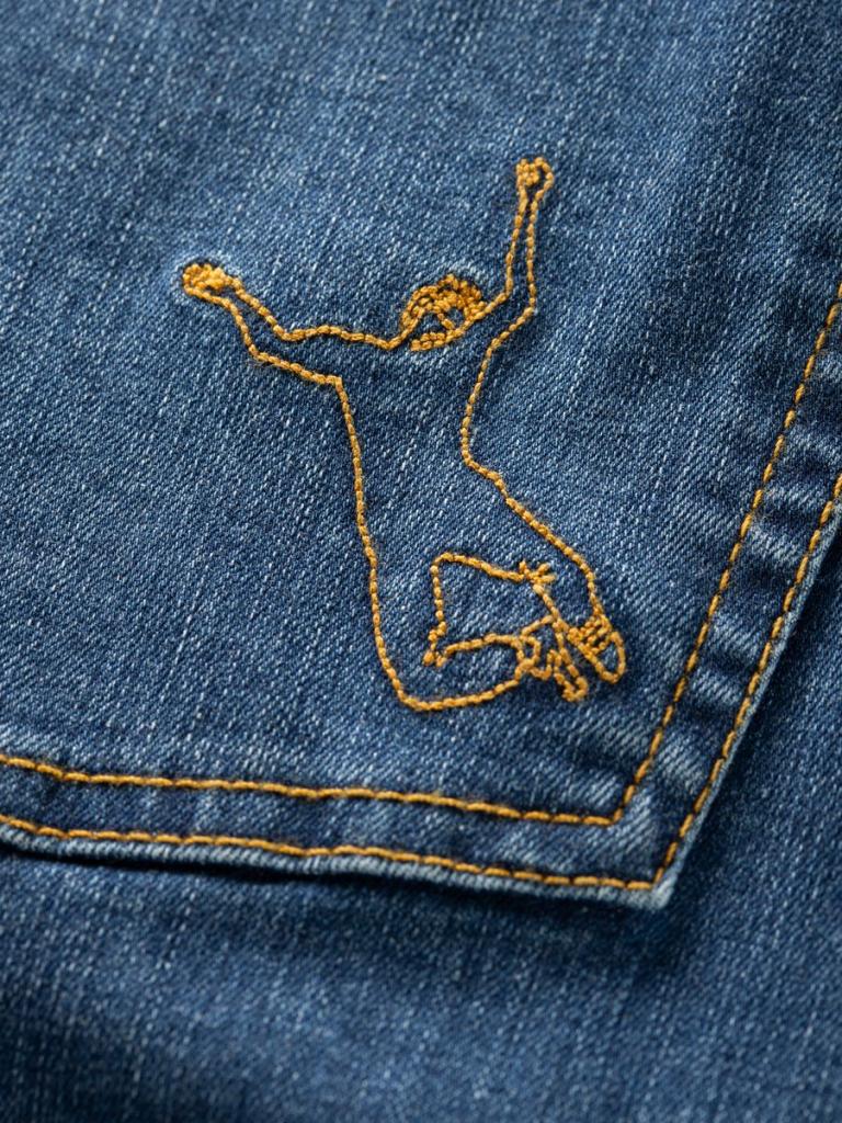 SEATTLE DENIM-DENIM BLUE-M pánské kalhoty modré denim