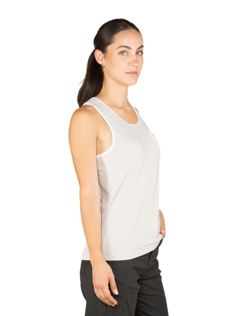 KARPATHOS FLOWER POCKET-SAND-36 dámský top pískový