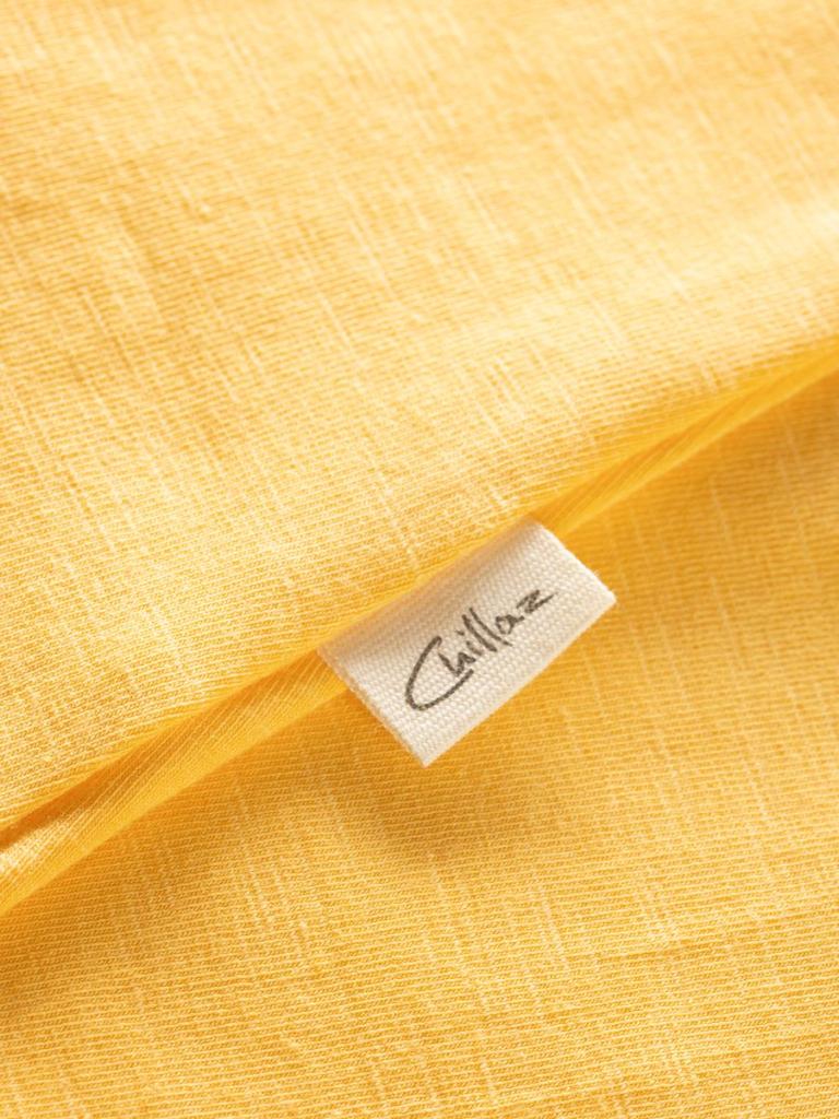 KARPATHOS FLOWER POCKET-YELLOW-36 dámský top žlutý