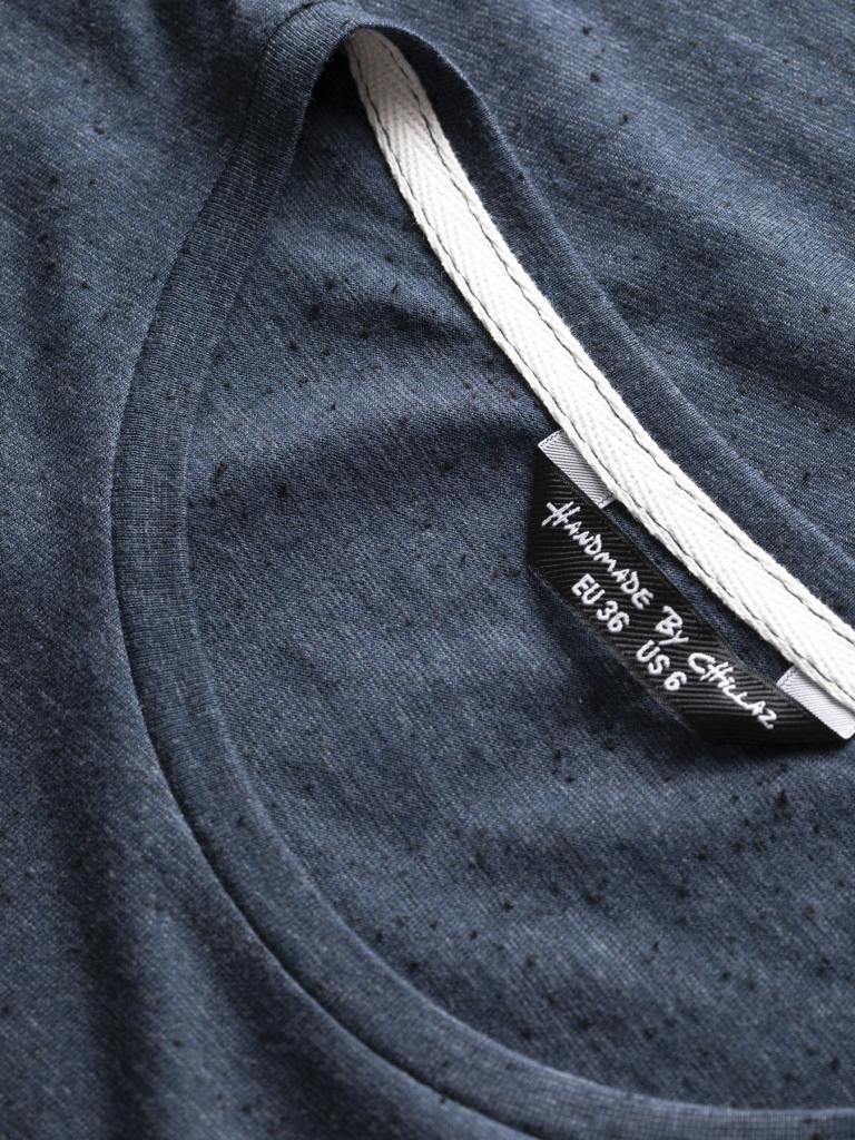 ISTRIEN-DARK BLUE MELANGE-36 dámské tričko tmavě modré