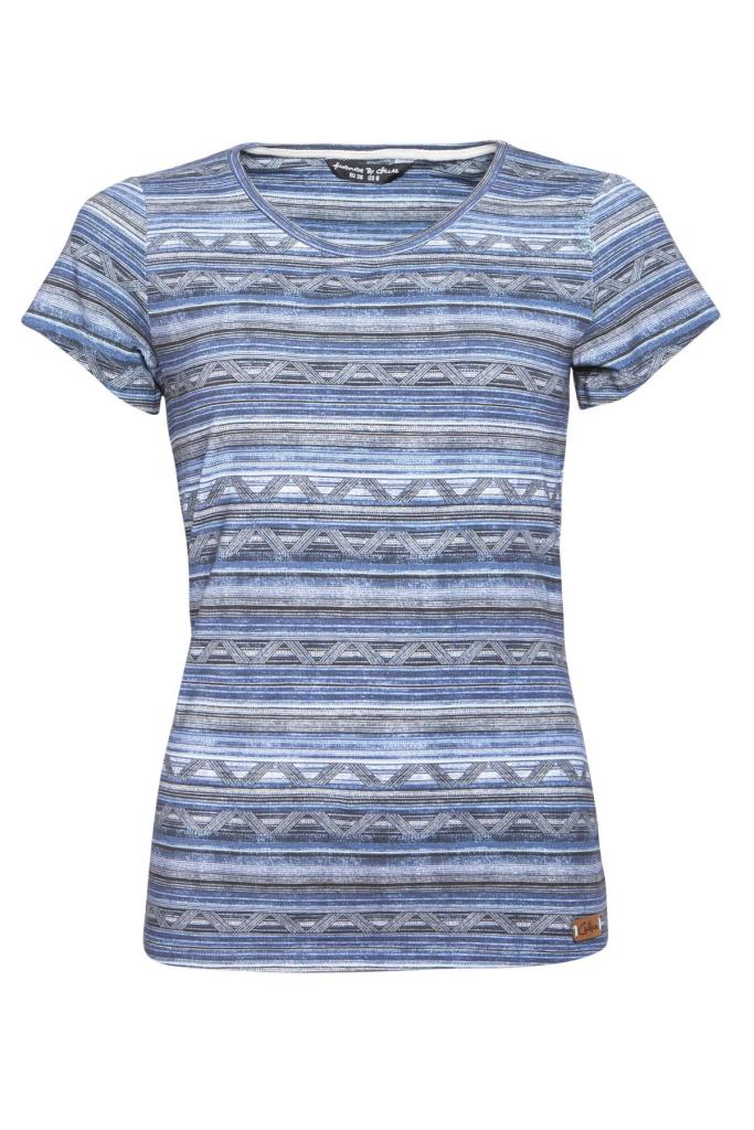 CIMA CAPI ZIGZAG-BLUE-36 dámské tričko modré
