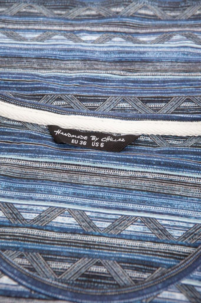 CIMA CAPI ZIGZAG-BLUE-36 dámské tričko modré