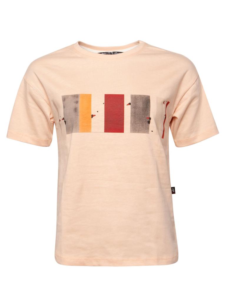 LEOBEN RAINBOW-CORAL-42 dámské tričko korálové