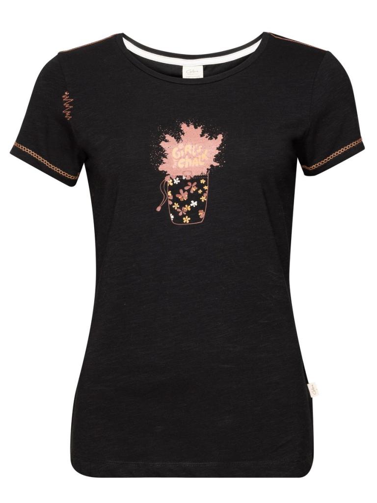 GANDIA GIRLS TALK CHALK-BLACK-36 dámské tričko černé