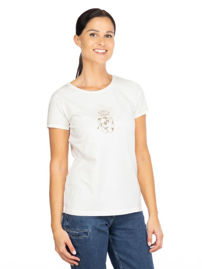 GANDIA GIRLS TALK CHALK-WHITE-36 dámské tričko bílé