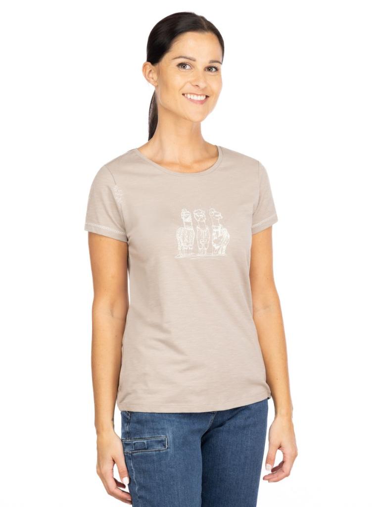 GANDIA ALPACA GANG WINTER-DARK SAND-36 dámské tričko tmavě pískové