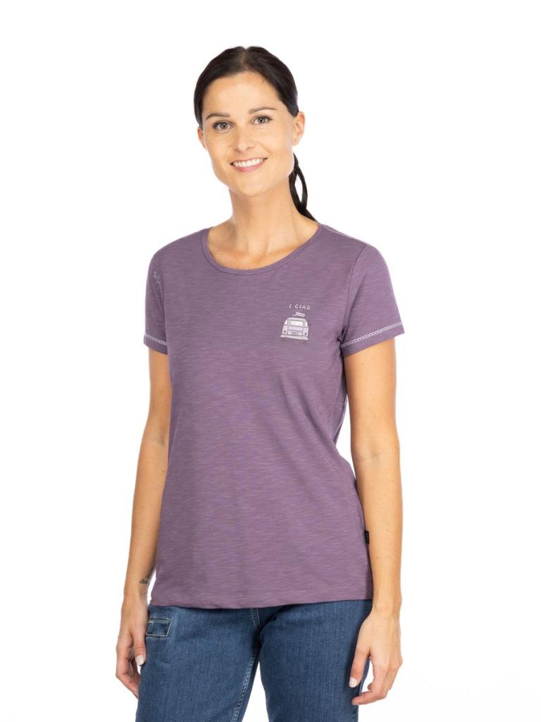 GANDIA E-CIAO-DARK VIOLET-44 dámské tričko tmavě fialové