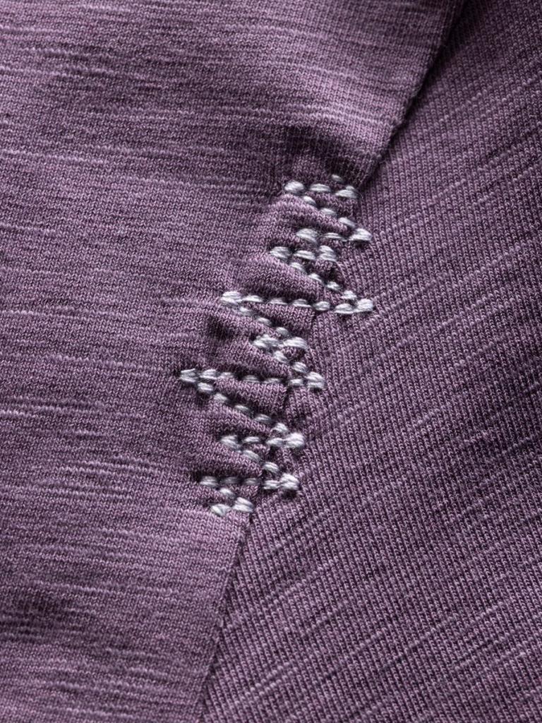 GANDIA MOUNTAINBIKE FLOWERS-DARK VIOLET-36 dámské tričko tmavě fialové