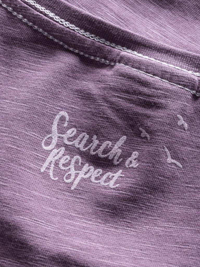 GANDIA MOUNTAINBIKE FLOWERS-DARK VIOLET-36 dámské tričko tmavě fialové