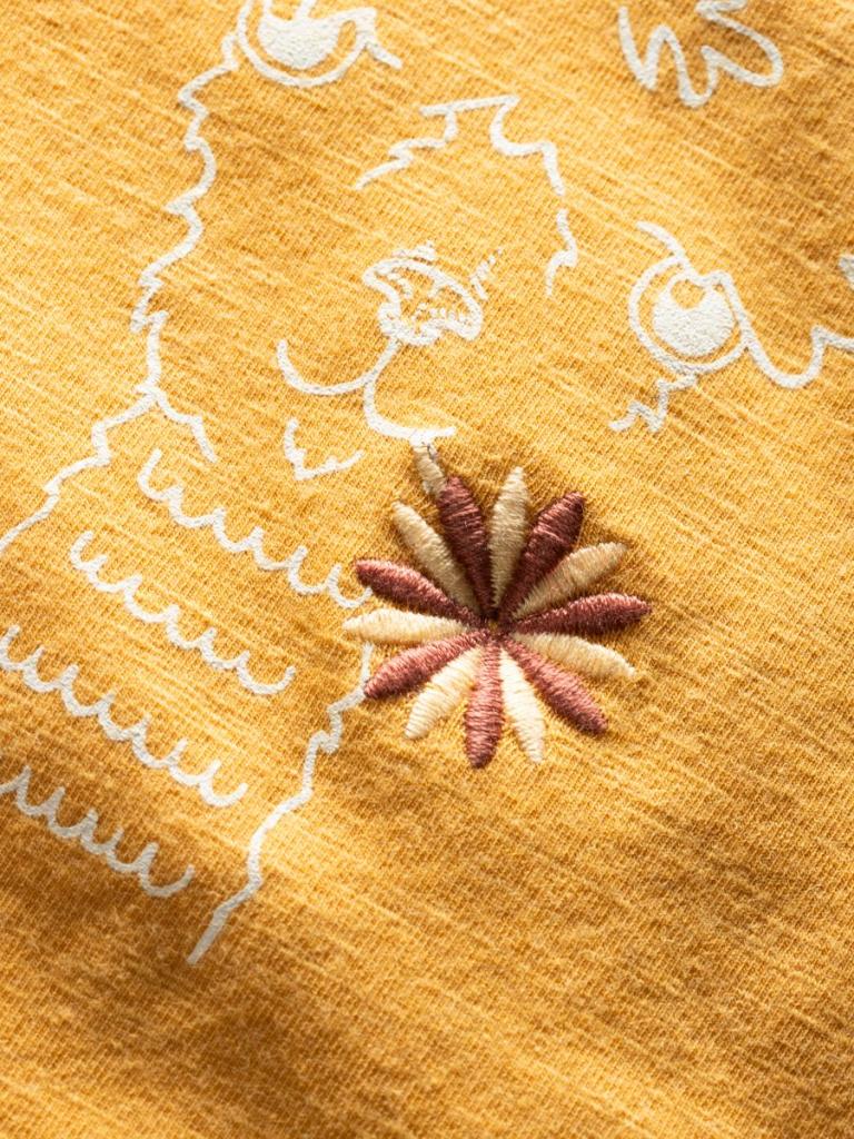 GANDIA HAPPY ALPACA-OCHRE-36 dámské tričko okrové