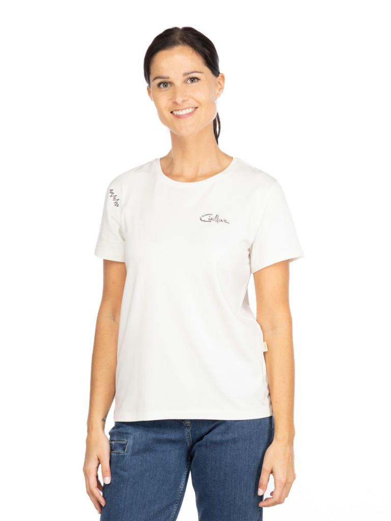 ISEO FLORAL LOGO-WHITE-48 dámské tričko bílé