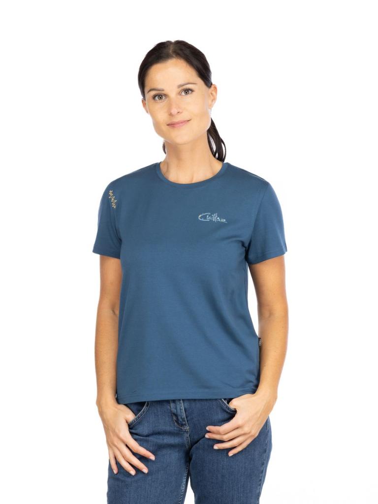 ISEO FLORAL LOGO-DARK BLUE-36 dámské tričko tmavě modré