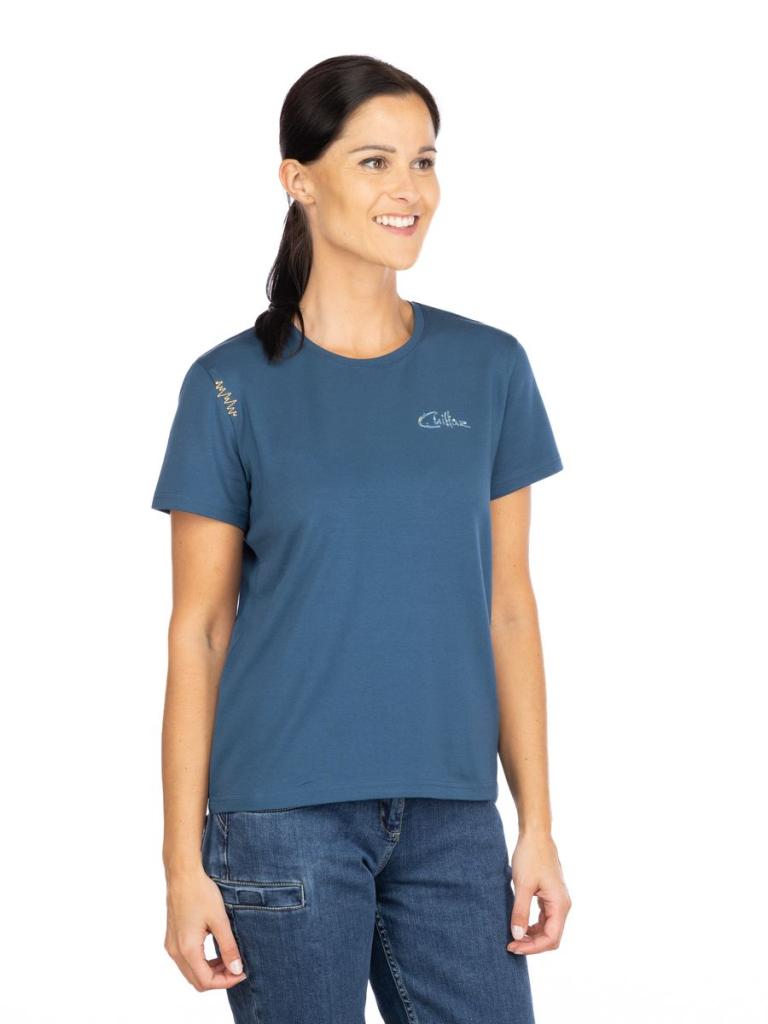 ISEO FLORAL LOGO-DARK BLUE-36 dámské tričko tmavě modré