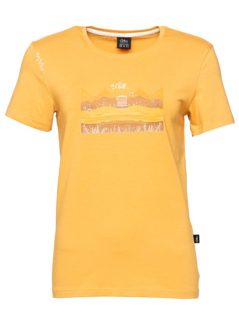 ISEO TIME TO CHILL-OCHRE-36 dámské tričko okrové