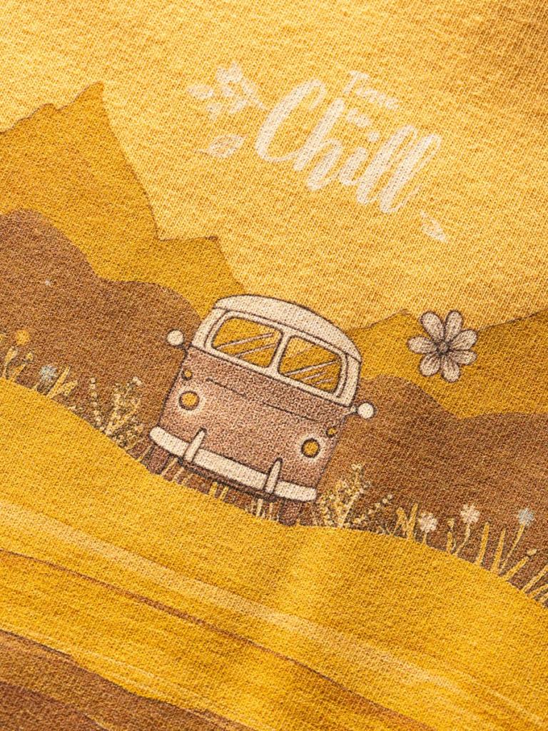 ISEO TIME TO CHILL-OCHRE-36 dámské tričko okrové